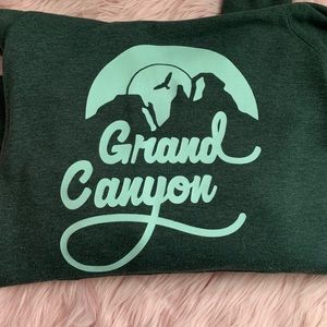 North face green hoodie size medium